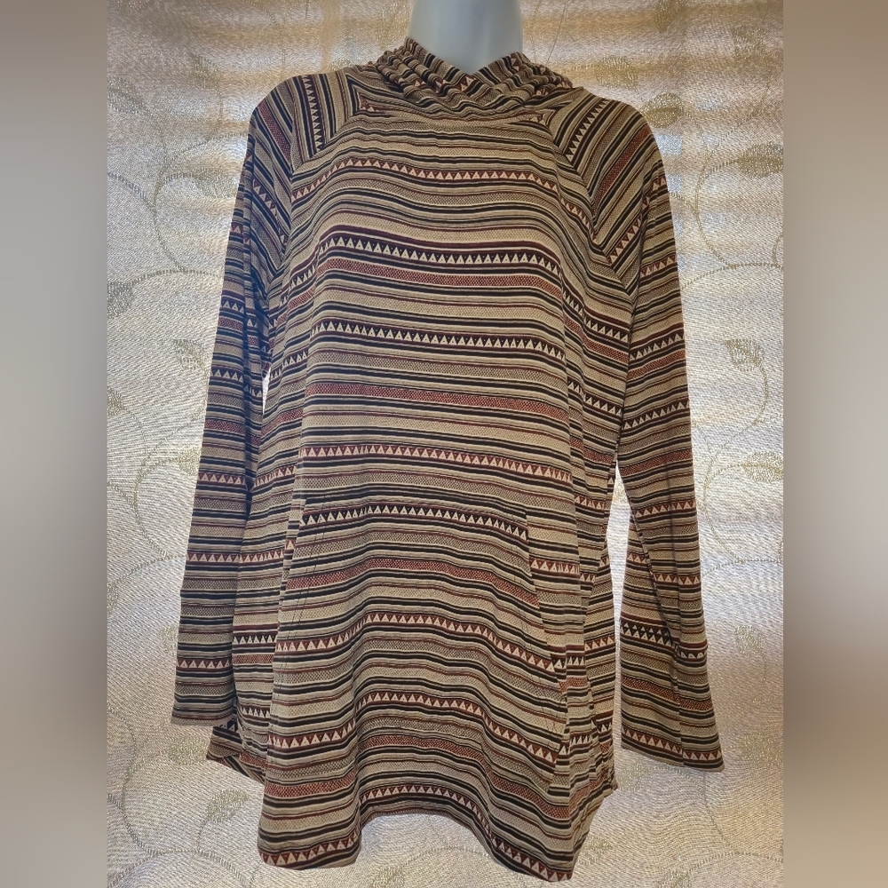 LuLaRoe Multicolor Striped Hoodie - Picture 1 of 4